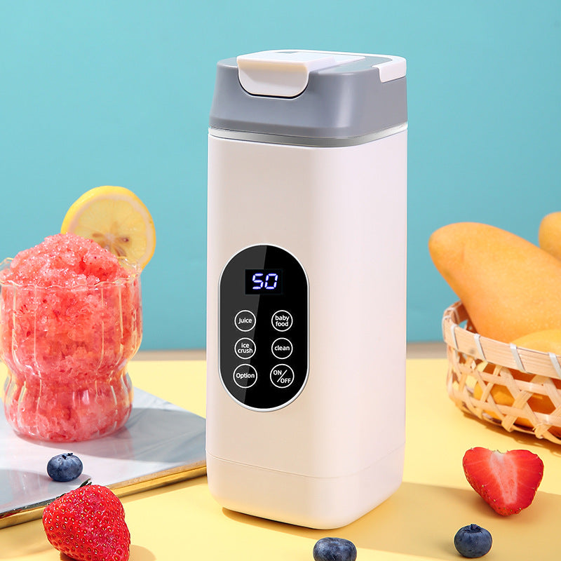 New high-end cross-border juicer household crushed ice juice cup portable rechargeable juicer outdoor 12 knife wireless