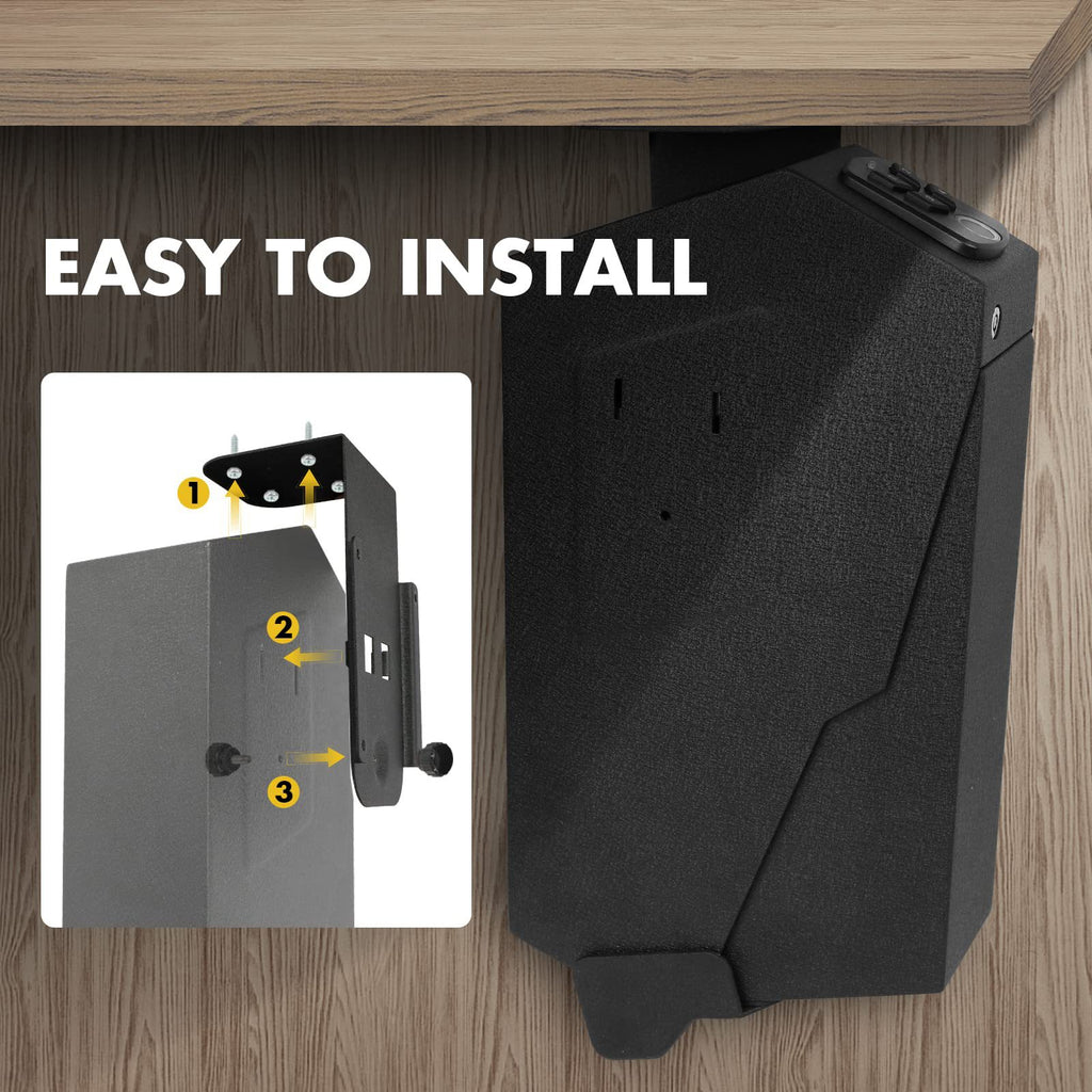 OS519FC 2-in-1 fingerprint password pistol safe European and American wall mounted pistol Box