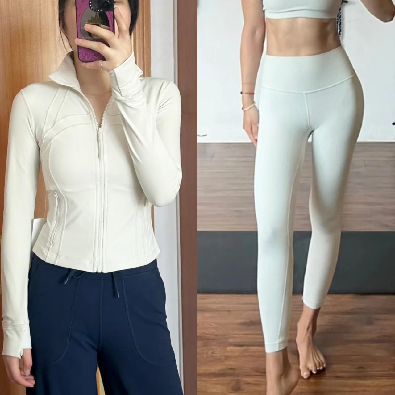 New Gold Label Stand-Up Collar Short Jacket Suit Sports Yoga Wear Slimming Sports Jacket Women's Lulu Swai