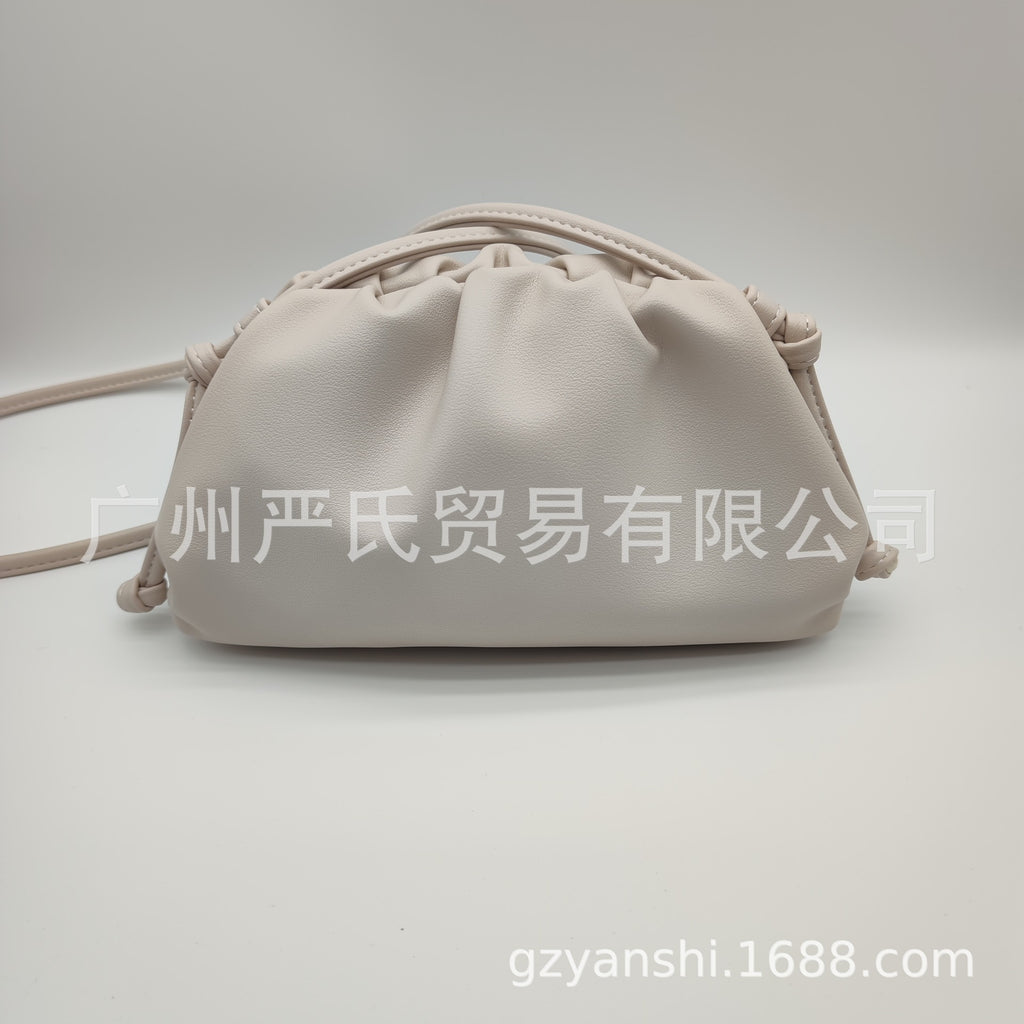 Zebra Pattern Cloud Bag Cross-border Women's Bag Pleated Dumpling Bag New Autumn and Winter Fashion Shoulder Crossbody Bag Hand-held Women's Bag