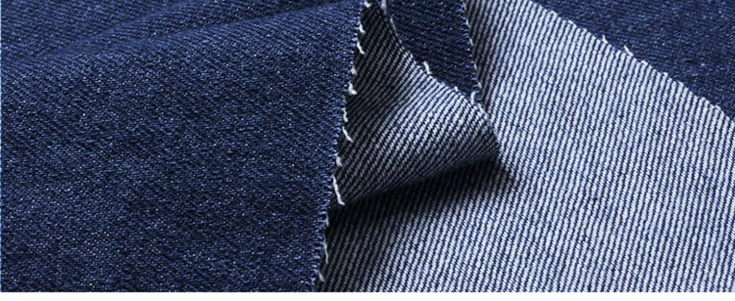 Washed Denim Jeans Fabric Cotton By The Meter for Needlework Dress Skirt Shirt Jacket Pants Diy Sewing Wearable Soft Cloth Blue