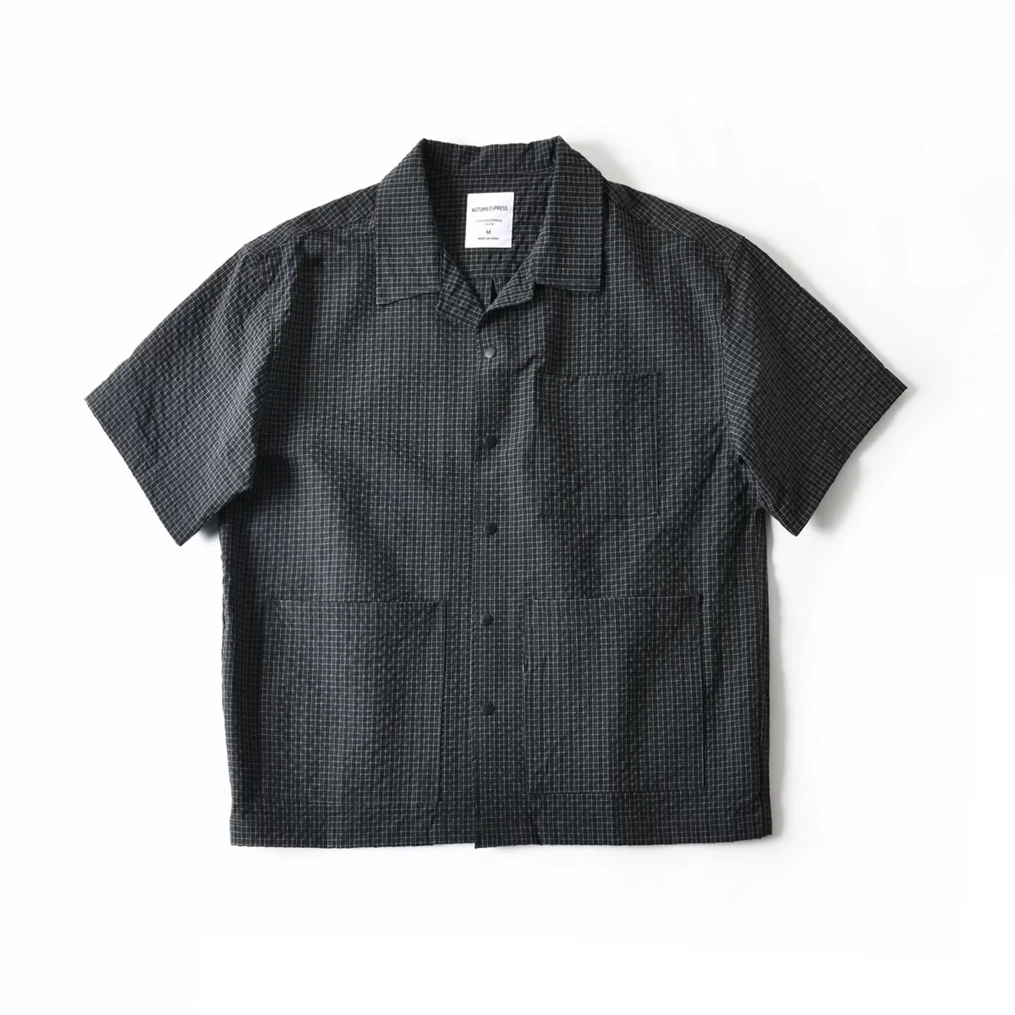 Summer Outdoor Shirt Men Short Sleeve Summer Streetwear Cleanfit Fashion Loose Casual Oversize Plaid Blouse Hawaiian Shirts