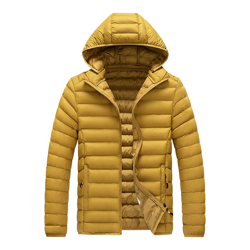Cross-Border Exclusive Supply for Amazon: Men's 2026 Winter Jacket, Slim Fit, Lightweight Cotton Coat, Thin Multi-Color Quilted Cotton Clothing