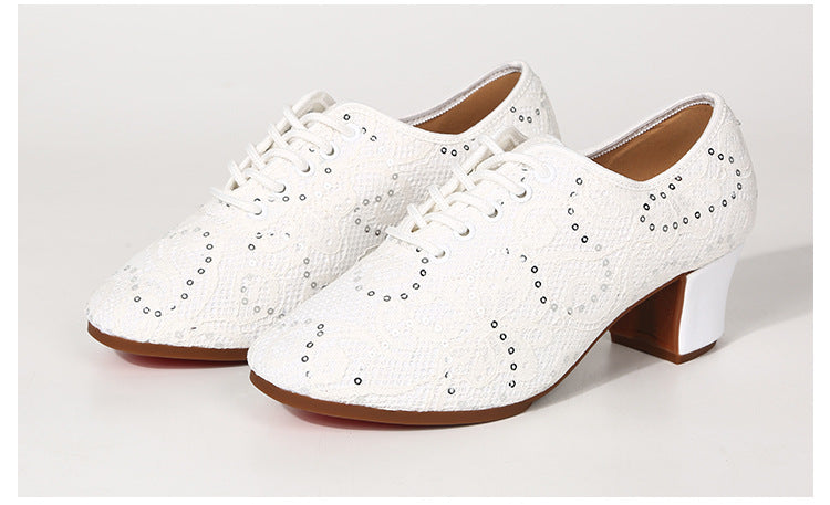 New latin dance square dance shoes low soft bottom dance shoes ladies modern dance shoes breathable performance dance shoes
