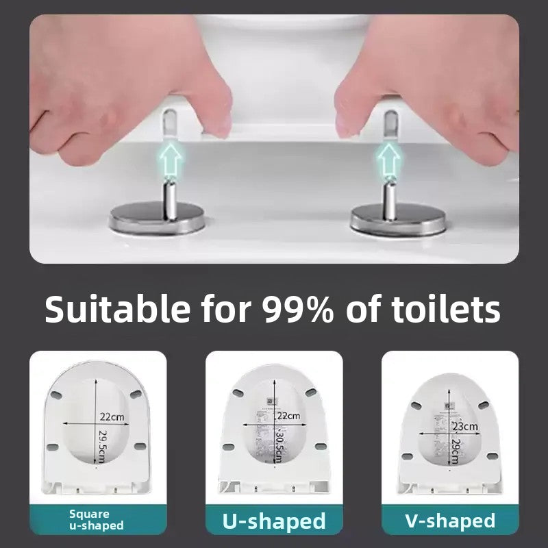 Heated Toilet Seat 4-Level Adjustable Temperature Leakproof Toilet Lid Waterproof U/V Seat Cushion Antibacterial