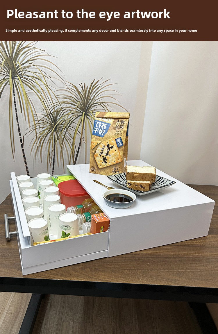 Kitchen Pull-out Tray Microwave Oven Rack Drawer Board Countertop Storage Organizer For Home Appliance Space Saving