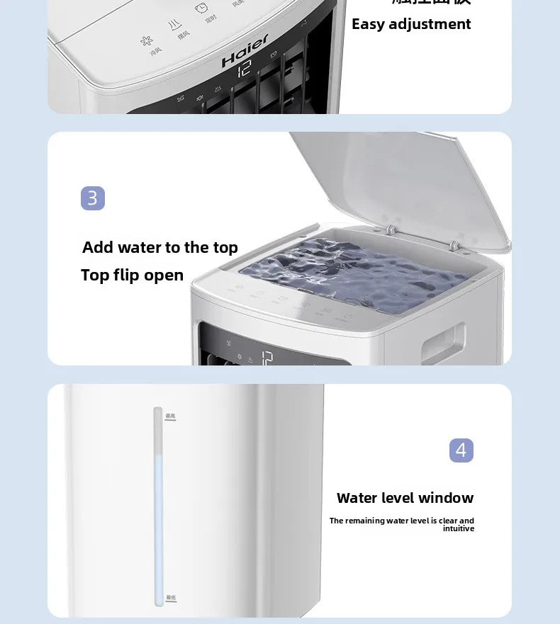 Portable Air Conditioner Fans Air Cooler 9L/12L Water Tank Remote Control 3-in-1 Cooling Fan Humidifier for Home Office Room
