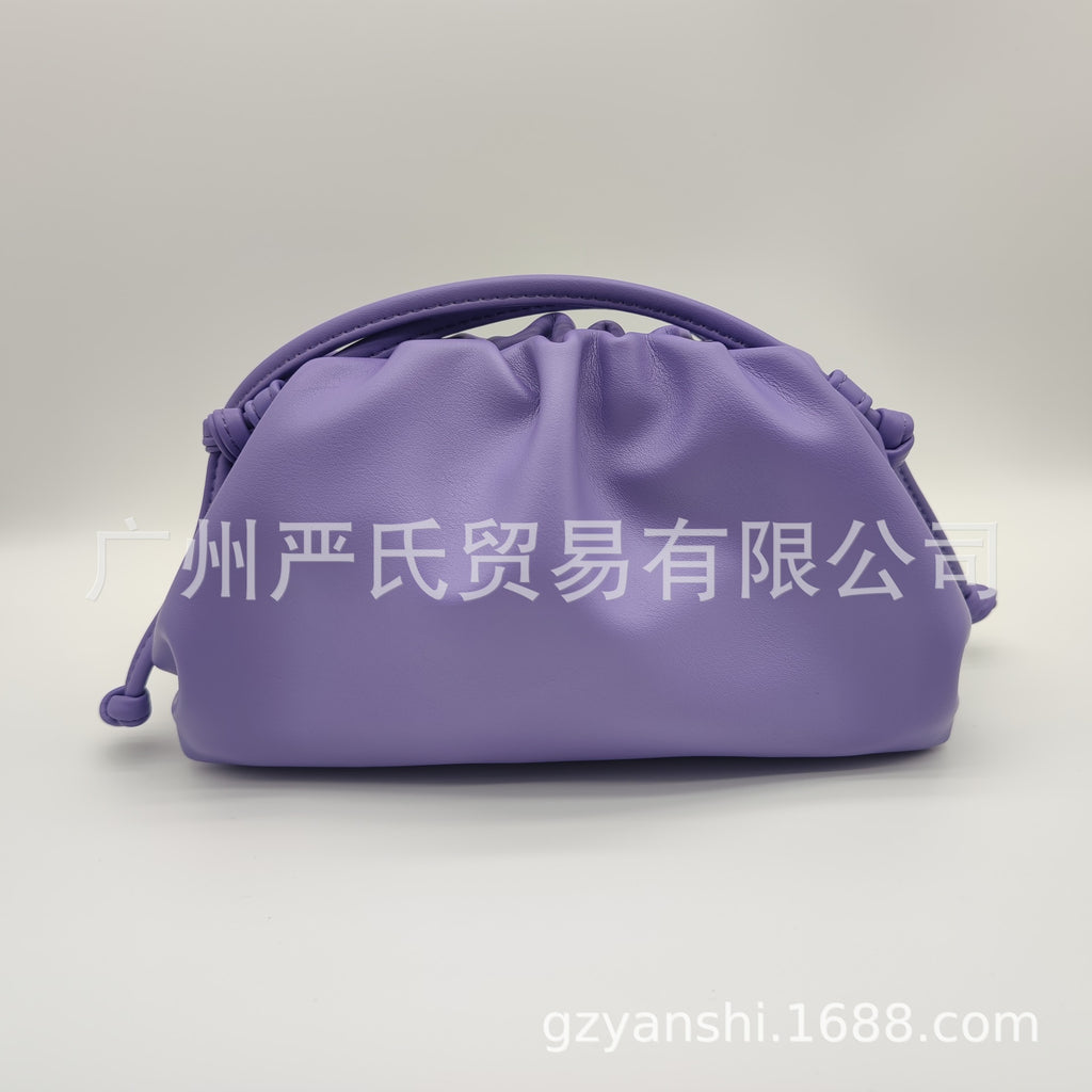 Zebra Pattern Cloud Bag Cross-border Women's Bag Pleated Dumpling Bag New Autumn and Winter Fashion Shoulder Crossbody Bag Hand-held Women's Bag
