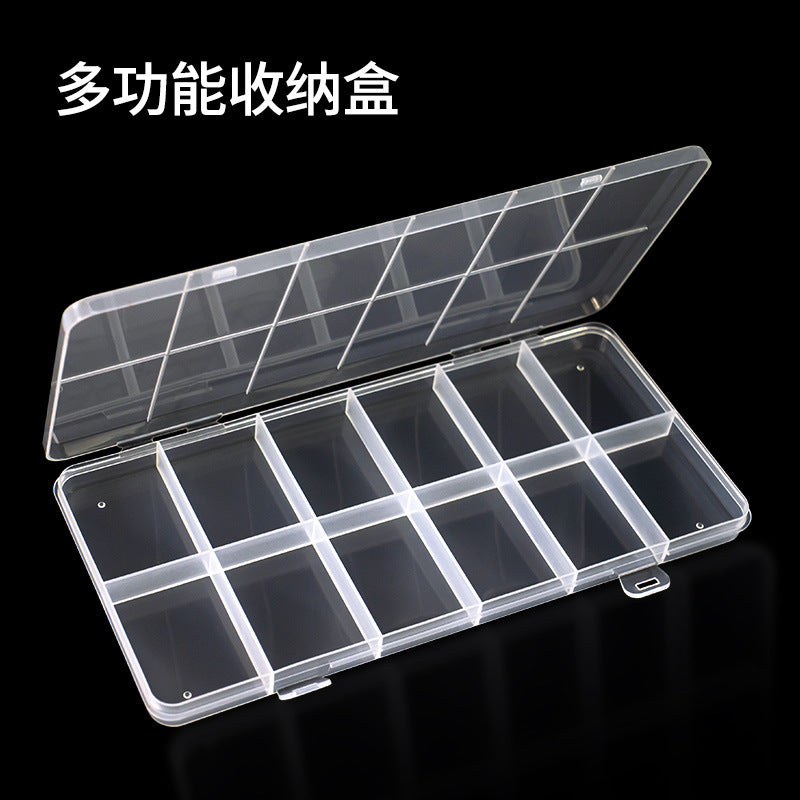 Jewelry Box Jewelry Storage Box Anti-oxidation Box Earrings Card Transparent Multi-compartment Portable Multifunctional Storage Box