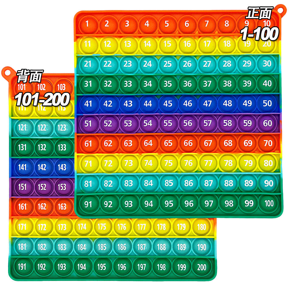 12X12 European and American Multiplication Table Math Practice Board Silicone Educational Science Learning Aid Toy Fun