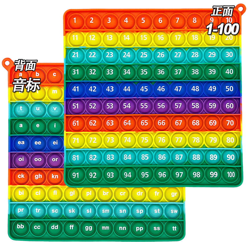 12X12 European and American Multiplication Table Math Practice Board Silicone Educational Science Learning Aid Toy Fun