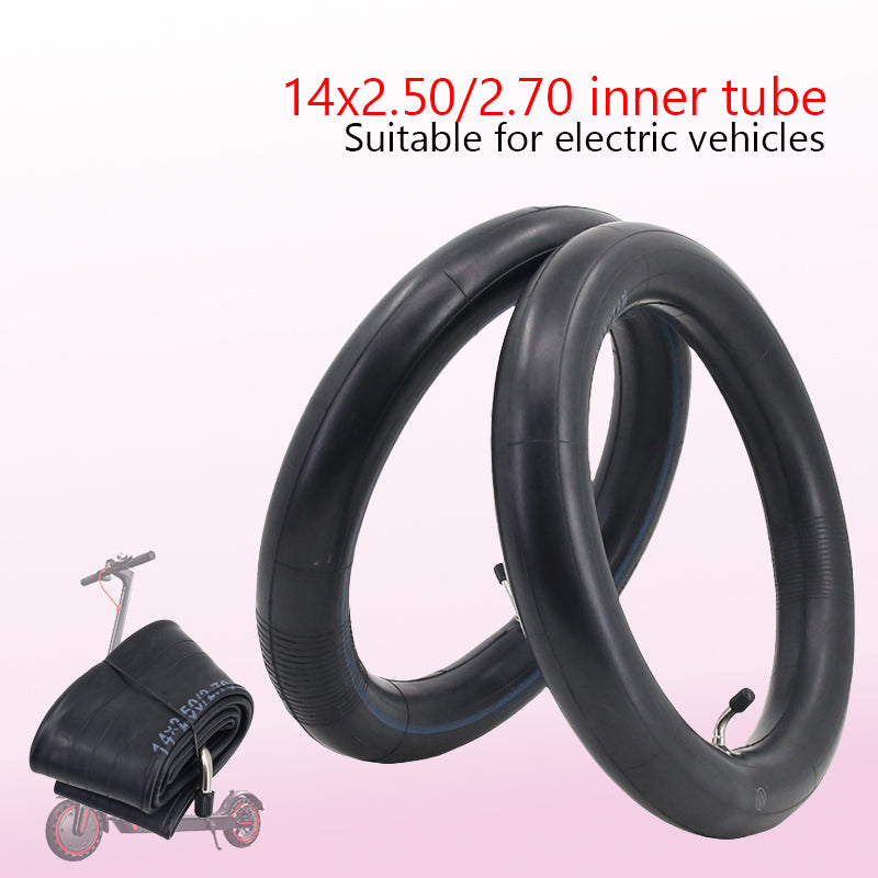 Electric Bicycle 14 Inches New Electric Bike 14x2.50/2.70 Inner Tube Curved Mouth for Electric Bicycles/Electric Scooters E-Bike