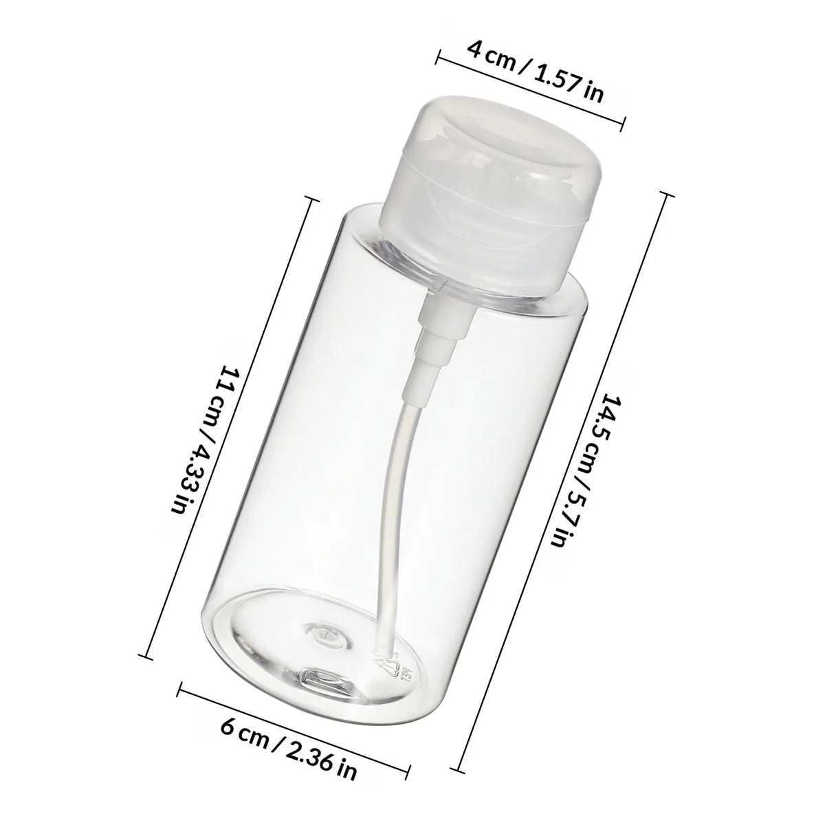2Pcs 300Ml Empty Press Down Pump Bottle for Cleansing Water Toner Makeup Remover DIY Skincare Salon Dispenser Portable Leakproof