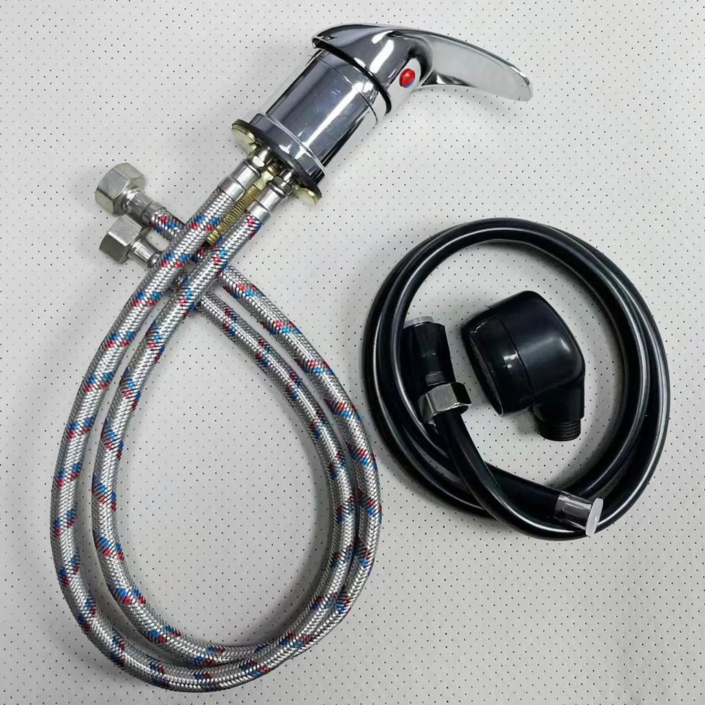 Shampoo Bowl Faucet and Sprayer Set Easy Installation for Rinse Basin Home