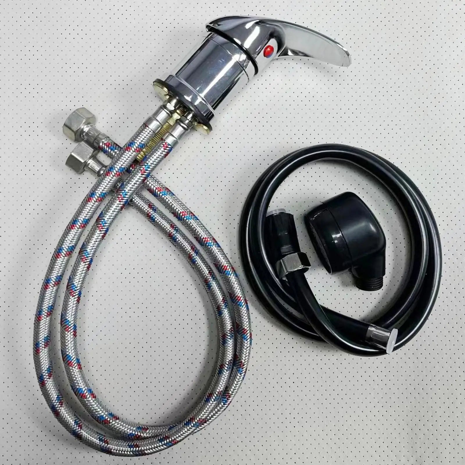 Shampoo Bowl Faucet and Sprayer Set Easy Installation for Rinse Basin Home