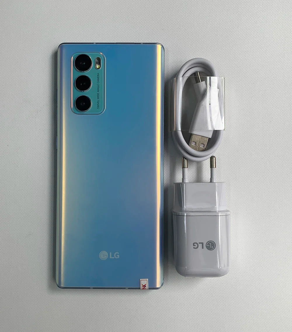 Unlocked Original LG WING 5G CellPhone F100VM F100TM F100N F100 4G LTE Mobile Phone 6.8'' 128GB ROM Android WING SmartPhone