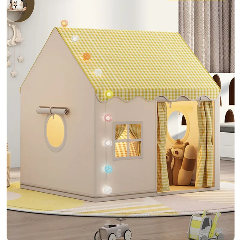 Kid Toys Tent Princess Castle Play House Cubby Children Small House Folding indoor Play tent Baby Tent Solid Frame No Light Ball
