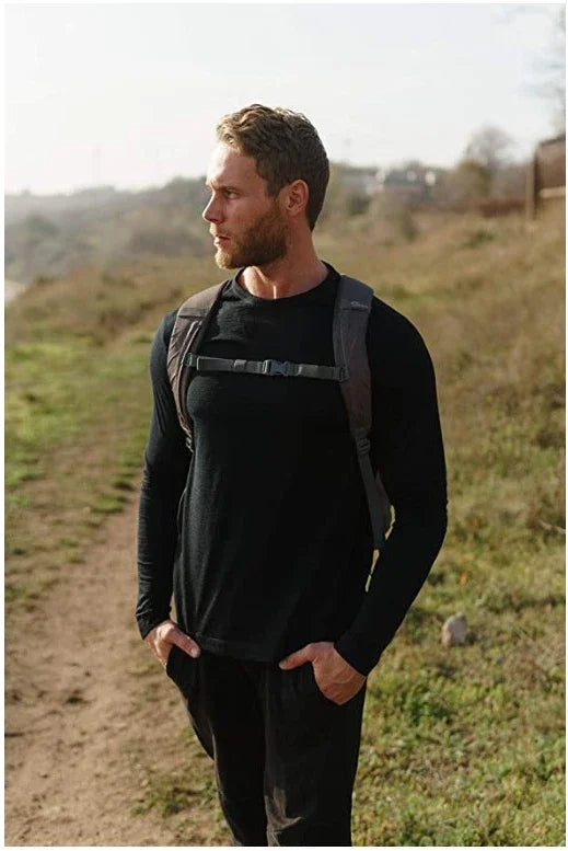 100% Merino Wool Thermal Underwear Men Merino Wool Base Layer Shirt 240G Winter Warm Wicking Breathable Anti-Odor USA Size