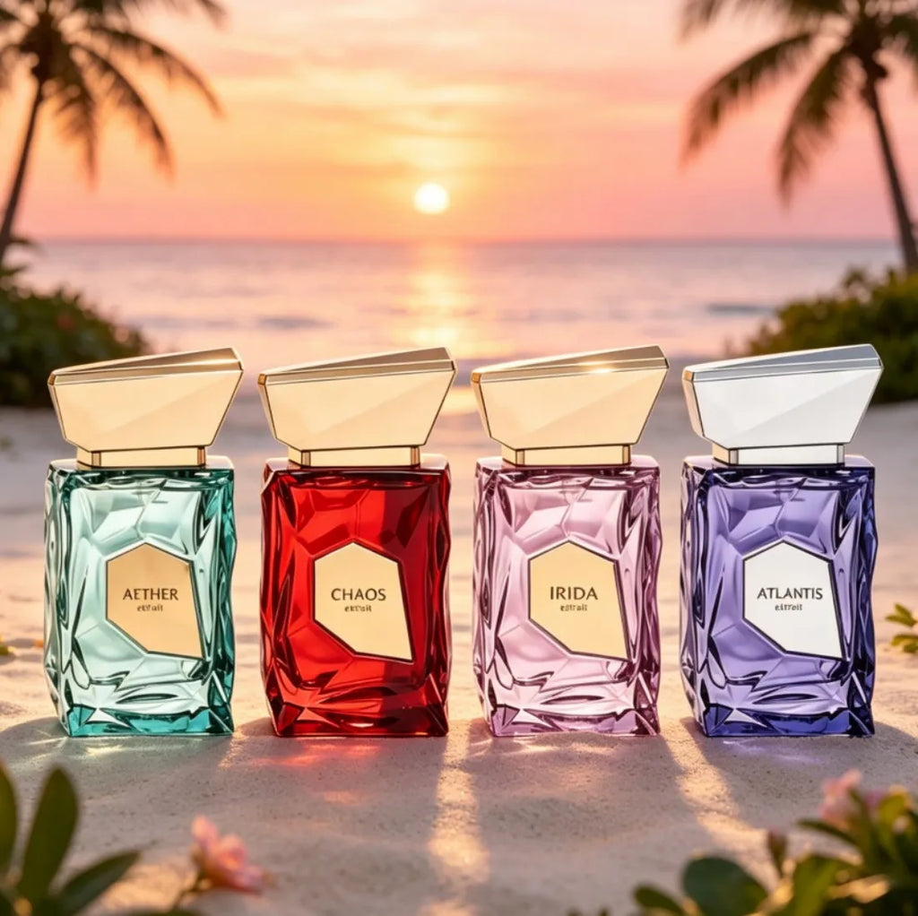 French Avenue Extrait series four gift boxes perfume spray, 3.4oz100ml, neutral men's and women's perfume, fruity citrus, lasting and fresh, suitable for any venue