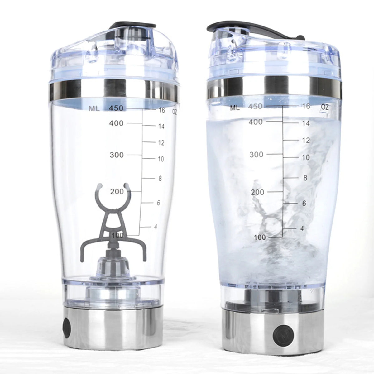 450ml/600ml Coffee Cup Electric Stirring Mug Large Capacity Mug Glass Waterproof Automatic Electric Protein Powder Mix Cup