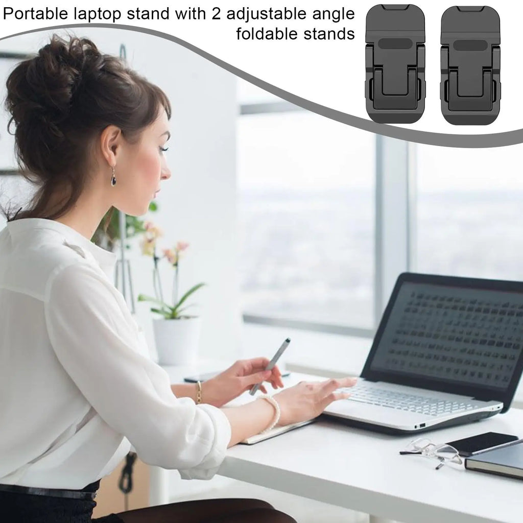 Mini Universal Laptop Height-Raising Suspended Cooling Tablet Stand Laptop Stand Invisible Bracket Lightweight Desk Laptop Stand