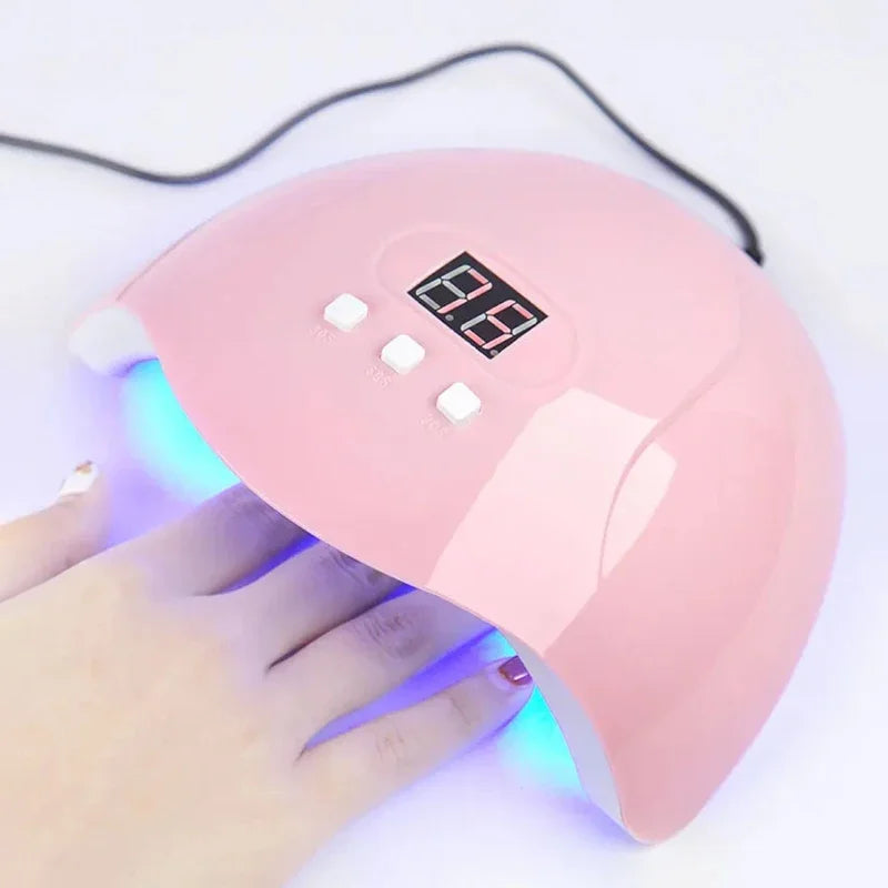 LED UV Gel Nail Lamp with 3 Timer Presets Auto Sensor Gel Polish Nail Dryer Curing Lamps for Manicure Home and Salon