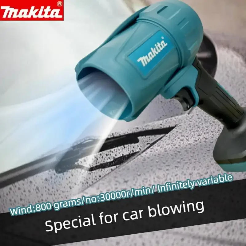Makita 30000RPM Violent Blower Turbo Jet Fan Electric Air Duster Wind Speed Turbo 18VBattery Rechargeable With Light Car Cleanin