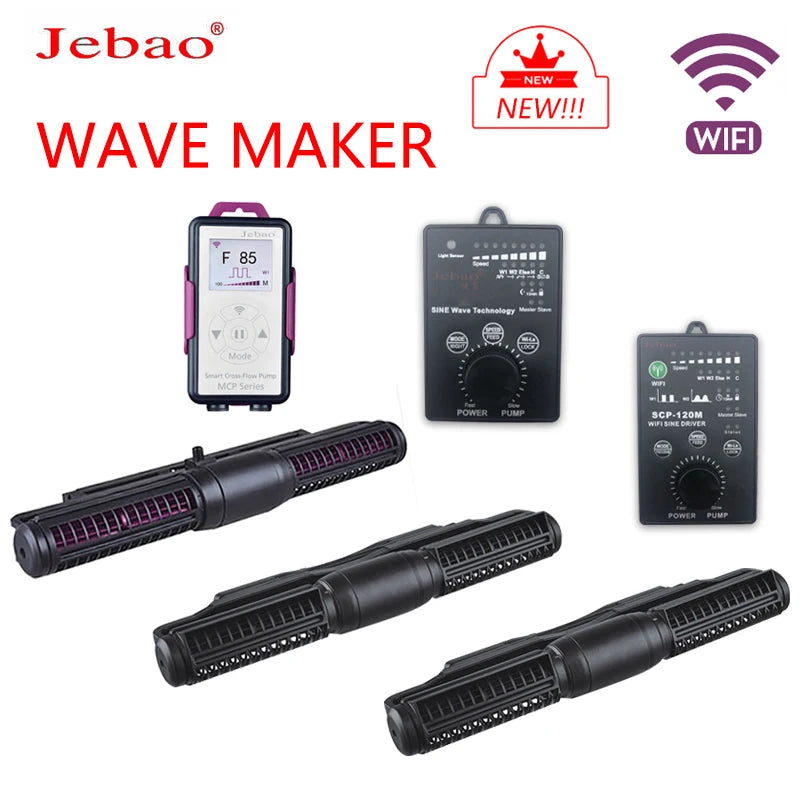Jebao Jecod Marine Aquarium Wave Maker For Wireless Master Slave Pump Control WIFI DCW MCP 70 90 120 150 Cross Flow Wave Pump
