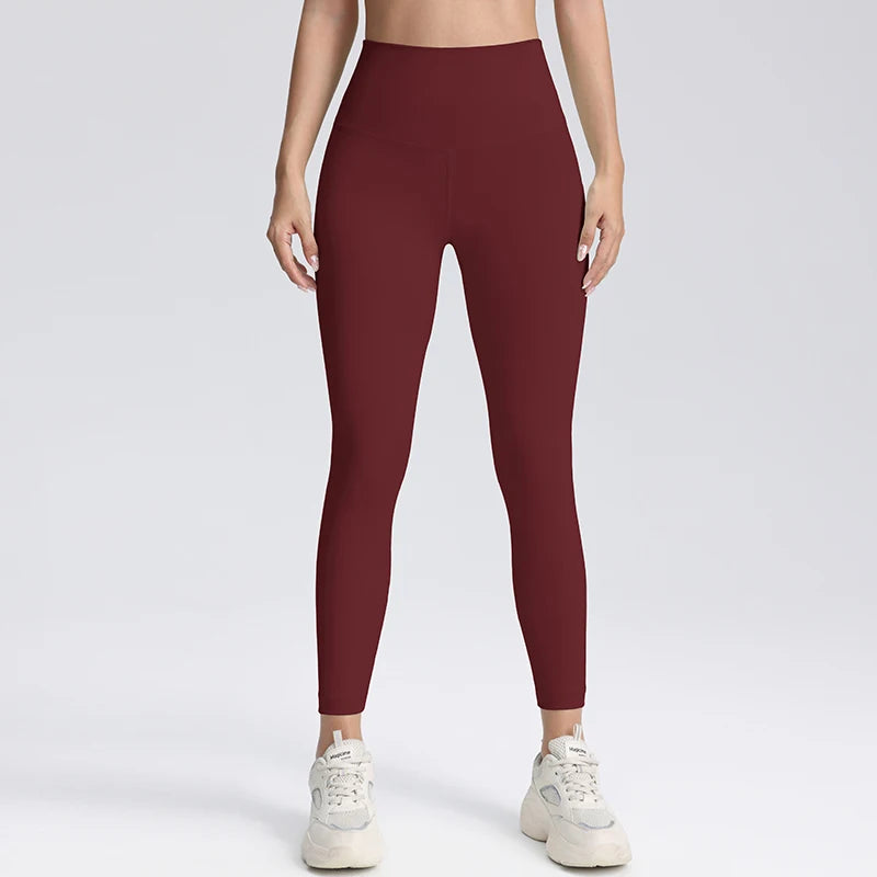 High Waisted Compression Leggings Hip Lifting Yoga Pants Women's Sports and Fitness Tight Cropped Pants
