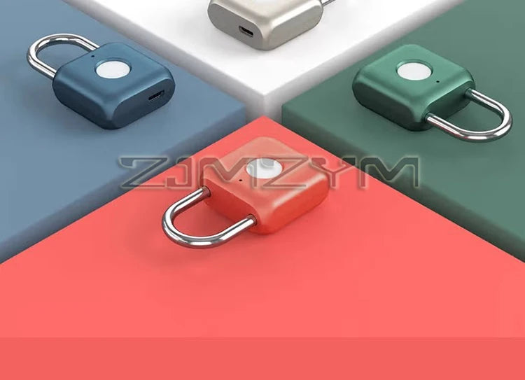 Portable Smart Fingerprint Lock USB Electronic Safety Locks Keyless Luggage Bag Padlock Fingerprint Unlock Fingerprint