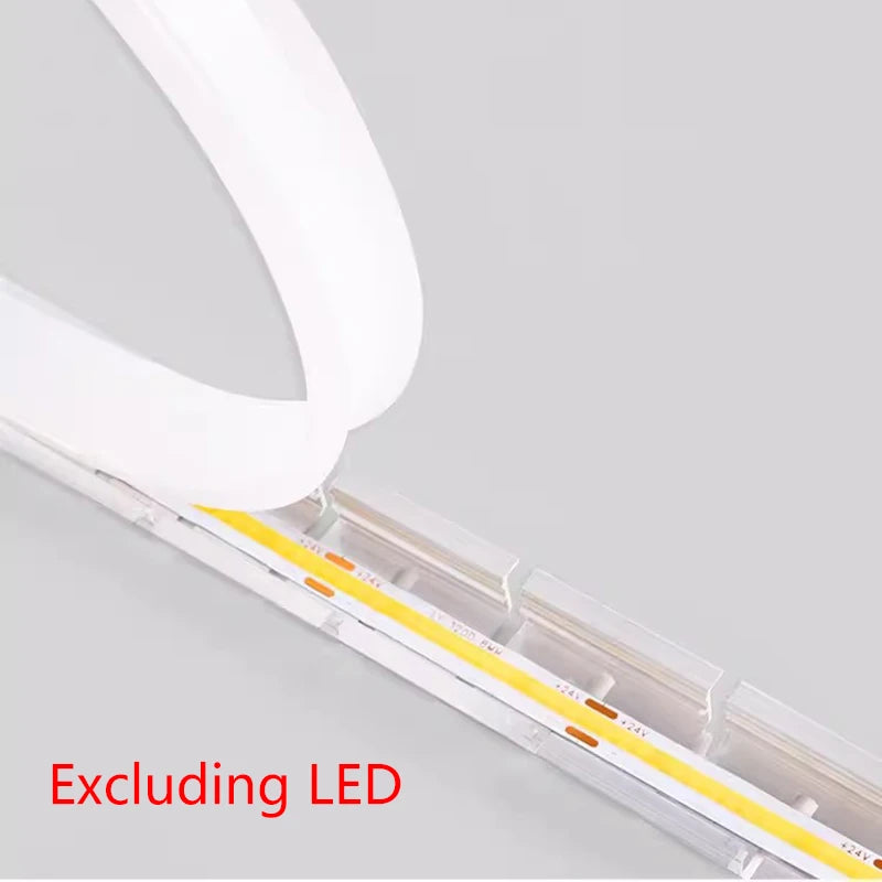 0.5/1M Bendable Led Aluminum Profile 20/30/40Mm Wide Flexible Led Channel Diffuser Curved Line Light Bar Aisle Ceiling Lighting