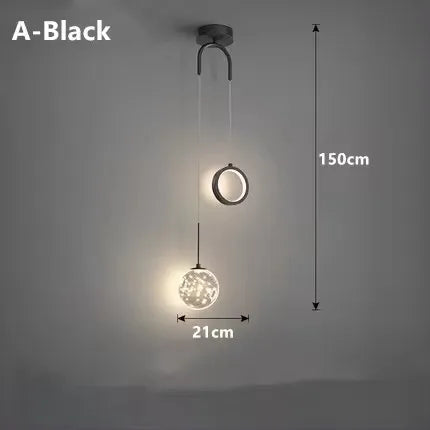 Modern Simplicity LED Pendant Light Indoor Lighting Fixture Living Bedroom Bedside Home Decoration Dining Table Hanging Lamps