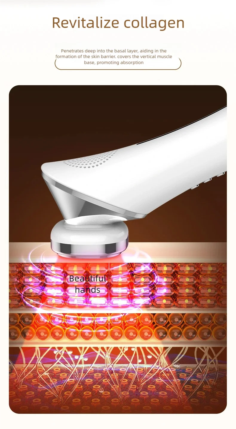 EMS Facial Micro-current Beauty Instrument 6Mode Eye Face Lift 3D Roller Massager 3 Colour LED Skin Tighten Massage Beauty Devic