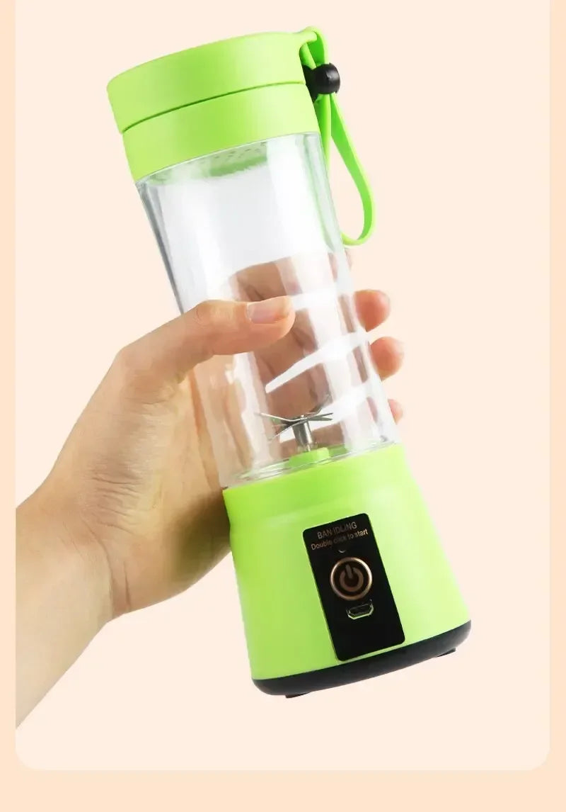 USB Charging Electric Juicer Cup 6 Leaf Blade Mini Portable Blender Fruit Juice Extractor For Home Travel