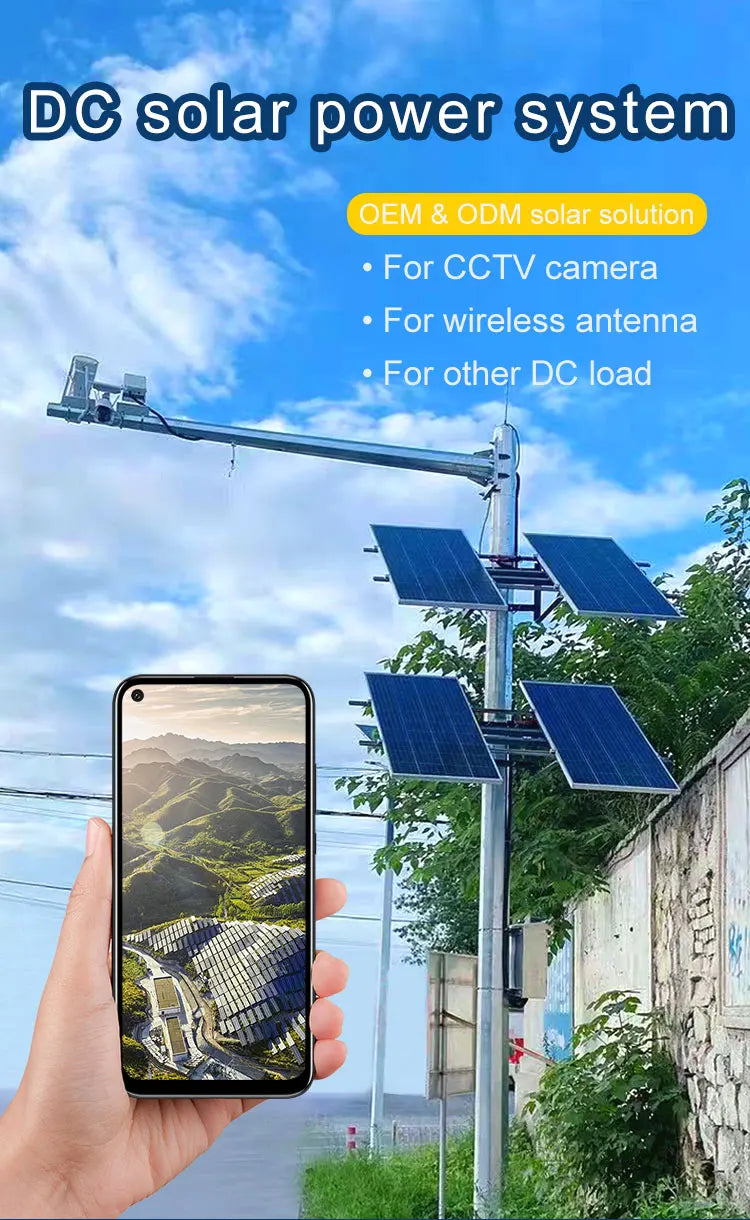 Solar System 12v Power Generation 200 Watt Solar Panel Kit 120Ah Battery Pack Solar Charger with Integrated Battery