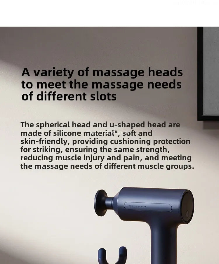 Mijia Fascia Gun 3 Muscle Massage Gun Dual Mode 3 Massage Heads 25KG Thrust Shoulder and Neck Relaxation Massage Driver