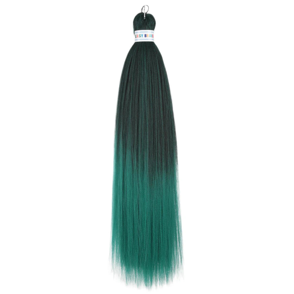 Ombre Kanekalon Braiding Hair Extensions Pre Stretched 26 Inch Synthetic Hair for Afro Jumbo Box Braids Natural Looking