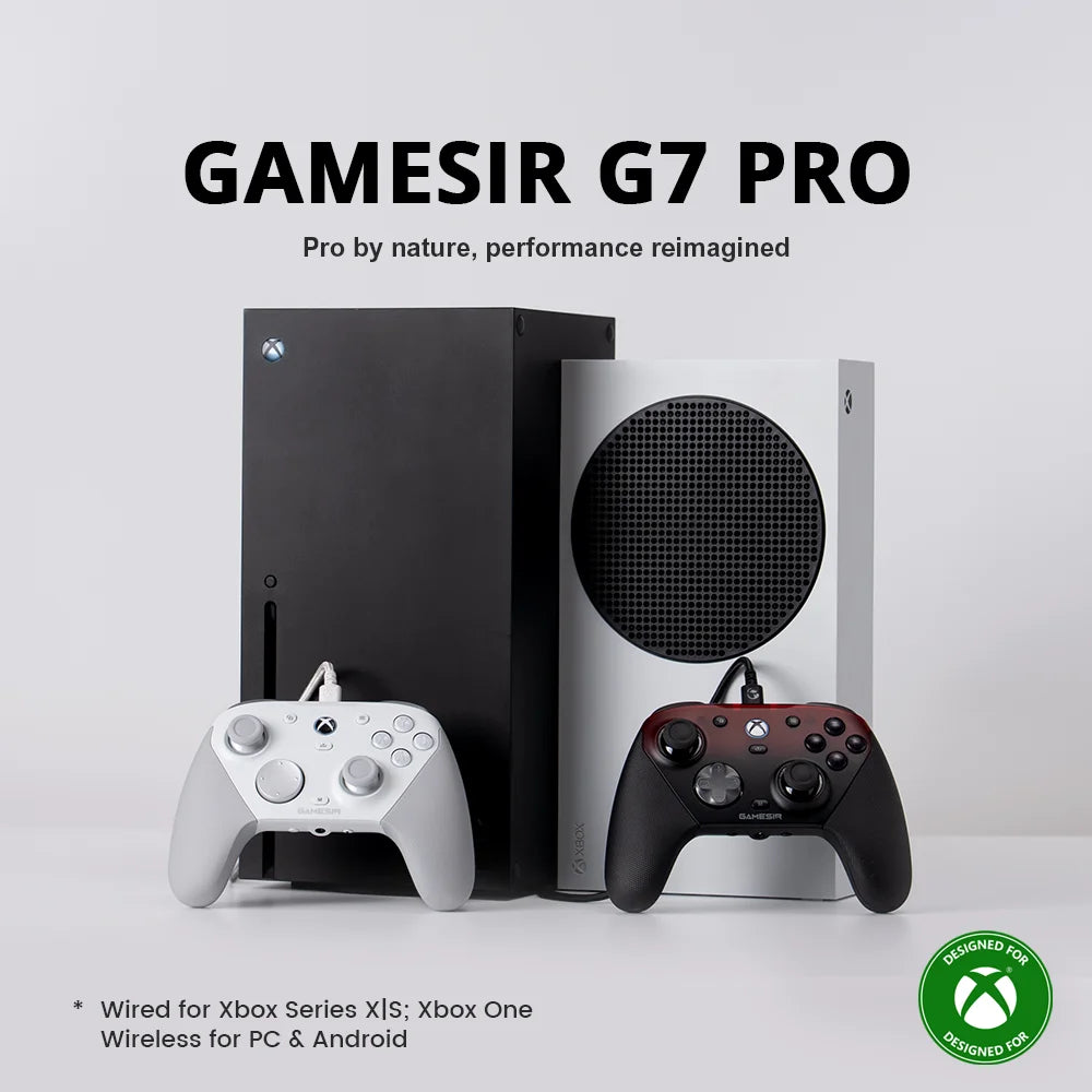 GameSir G7 Pro Wireless Controller for Xbox Series X|S, PC, iOS, Android with TMR Anti-Drift Sticks, Hall Effect Triggers, Charging Dock
