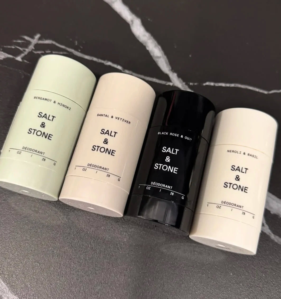 SALT& STONE Brand Deodorant Black Rose Oud Neroli Basil Eliminate Body Odors Fragrance Blam Stick Unisex Natural Plant Deodorant