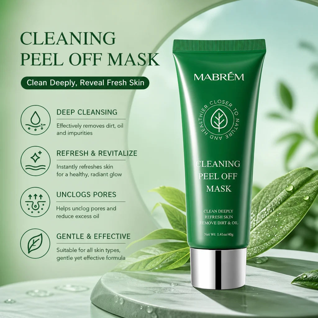 Peel Off Face Mask Deep Skin Purification Remove Blackheads Control Sebum Minimize Pores Improve Uneven Rough Facial Texture