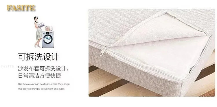 Furniture Nordic Solid WooWooden Living Room Simple sehold Turning Divan Small Apartment