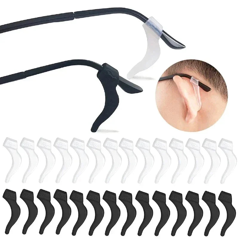 5-15pairs Silicone Anti-slip Glasses Leg Ear Sleeve Bracket Fastener Eyeglasses Accessories Grip Anti-fall Eyewear Holder