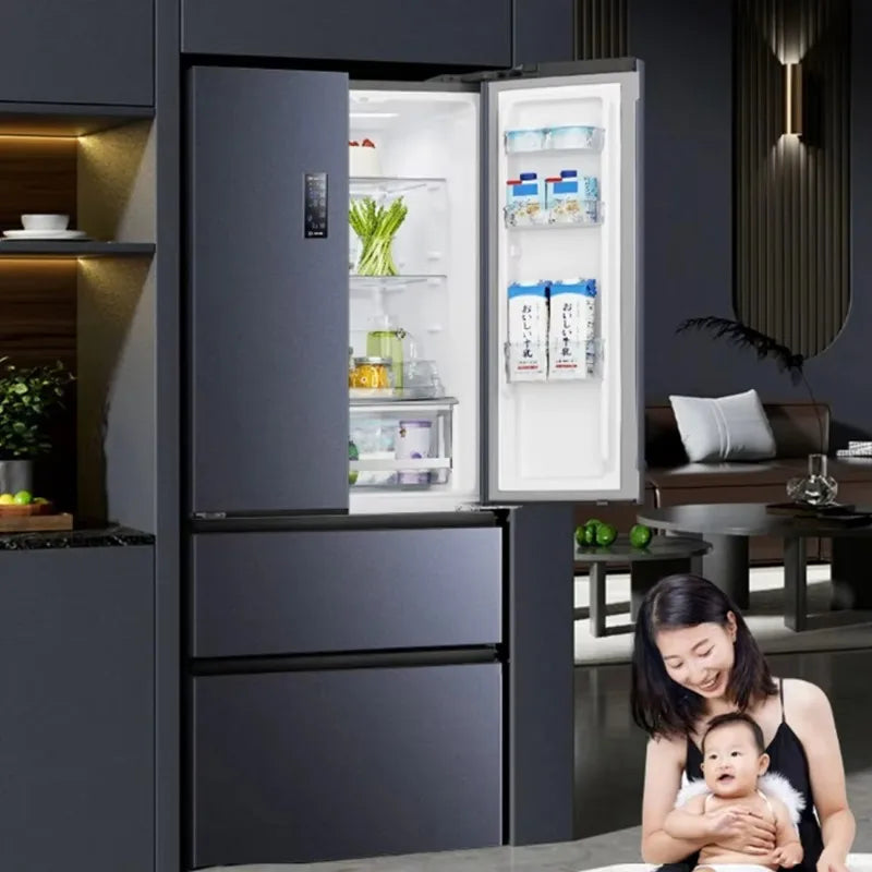 525L French Style Multi-door Four-door First-level Energy Efficiency Inverter Air-cooled Frost-free Household Refrigerator