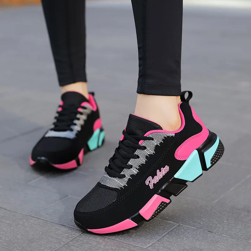 White Mesh Shoes Woman Summer Breathable Flat Sneakers Sports Tennis Shoes for Women Casual  Lightweight Running Shoes Ladies