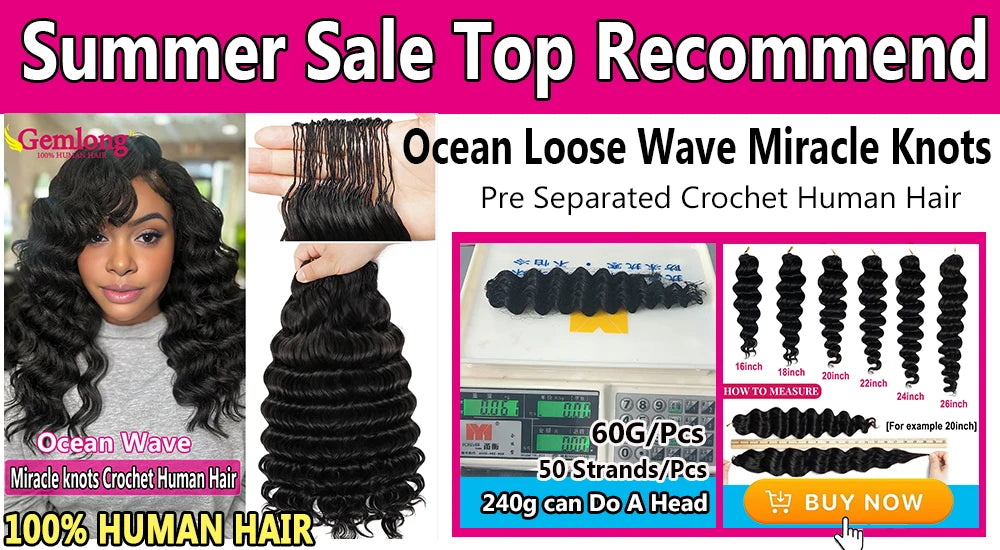 Deep Wave Crochet Hair Extensions – Multiple Colors & Pack Sizes