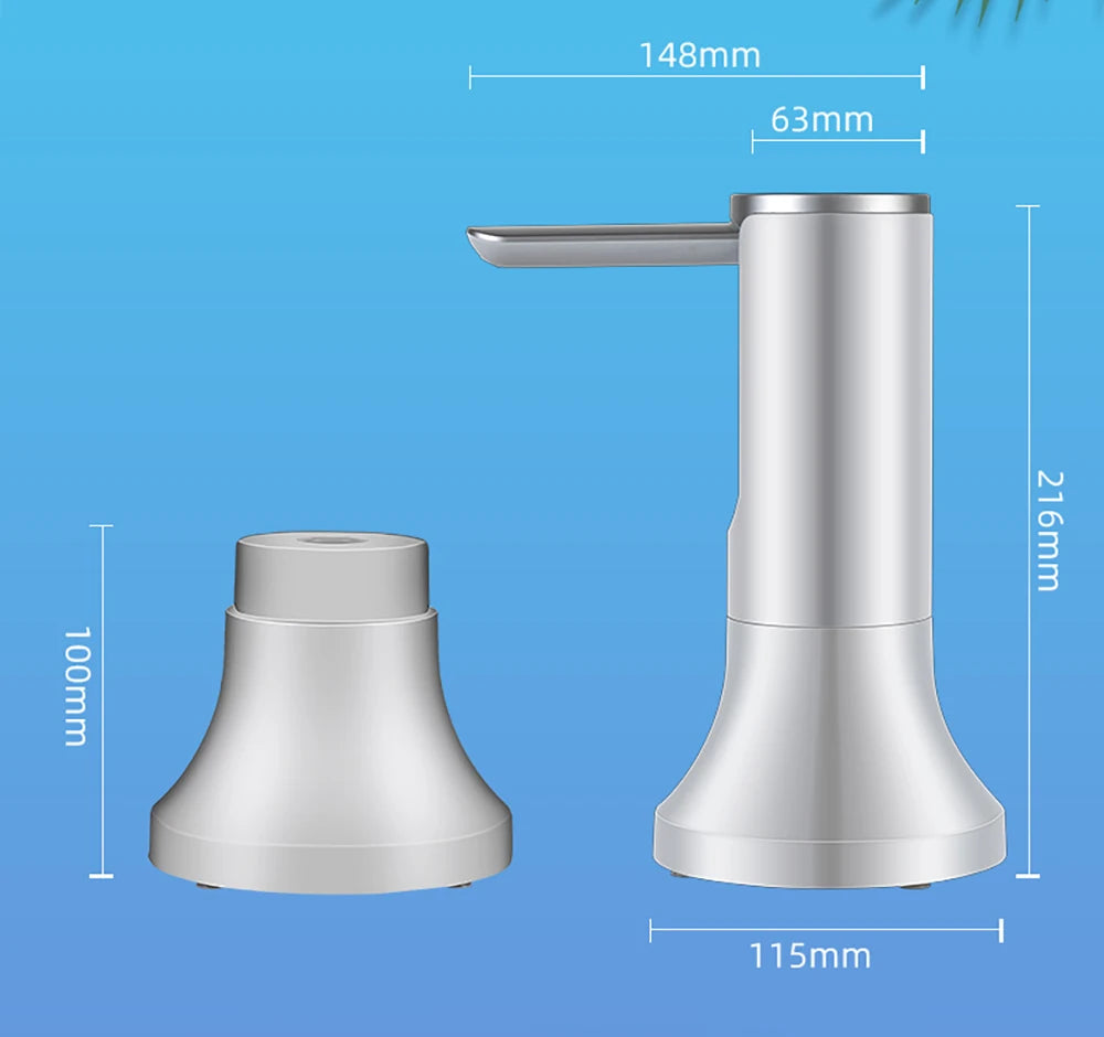 Electric Water Gallon Pump Automatic Water Pump 19 Liters Foldable Desktop Water Bottle Pump USB Rechargeable Water Dispenser
