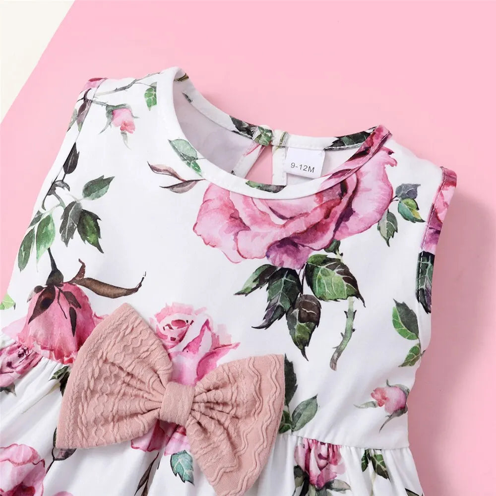 Baby Girl Floral Dress and Coat Set