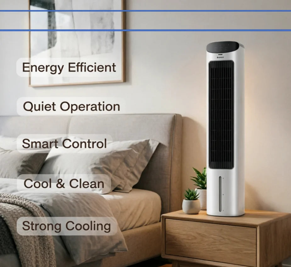 Gree 220V Portable Mini Air Conditioner Fan Household Mobile Tower Water Cooler Fan LYH
