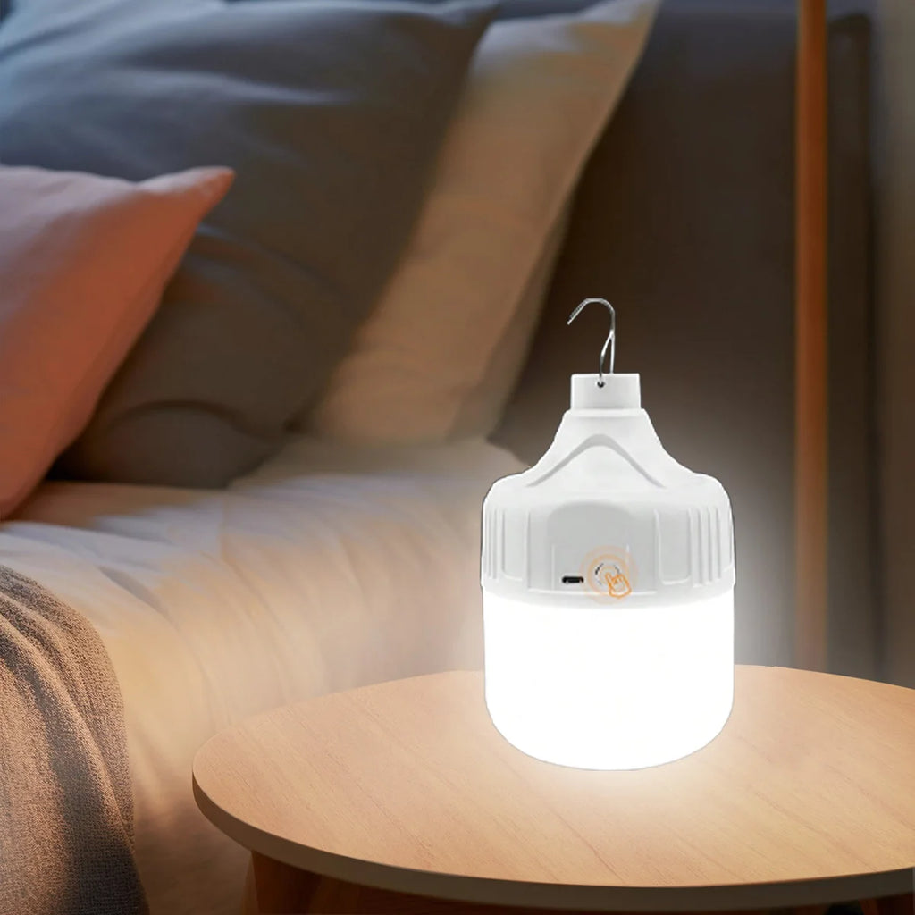 Camping Light Bulb Emergency Night Lighting Flashlight Outdoor Picnic Hanging Pendant Tent Lamp 500mAh USB Rechargeable LED Bulb