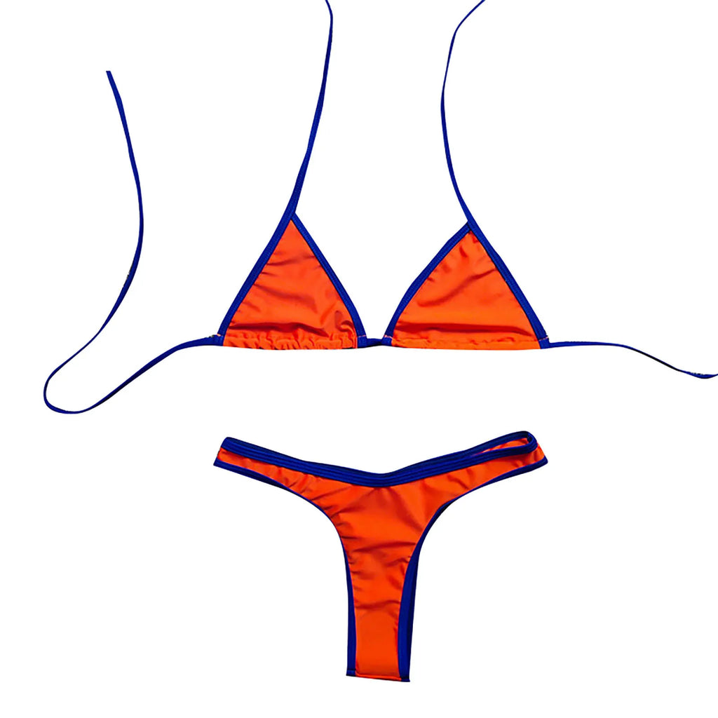 Sexy Micro Bikini Women Swimwear Thong Bikinis Sets Brazilian Halter Beach Wear Woman Bathing Suits maillot de bain femme